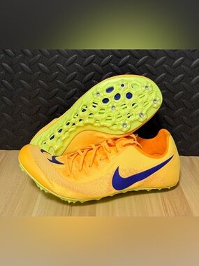 Nike Zoom Ja Fly 4 'Citron Pulse' Indigo Burst Track Spikes Shoes Mens Size 9.5